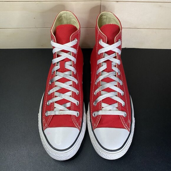 Converse Chuck Taylor Hi Tops Red White Women's Size 10 Shoes Sneakers CTAS - Picture 7 of 11